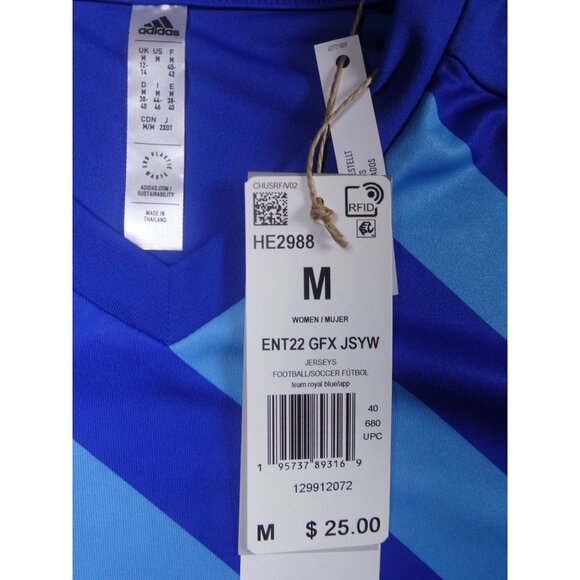 Adidas Entrada 22 Graphic Women's Soccer Jersey - Model HE2984 - Size M - Picture 4 of 7